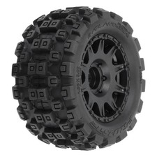 Pro-line Racing Badlands MX 1.85" All-Terrain Truck Tires 4 Mounted on Raid B...