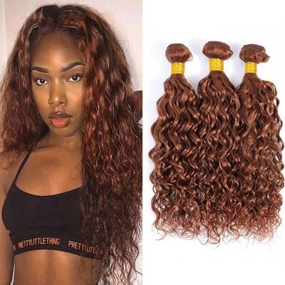 Luxury 3 Bundles Brazilian Virgin Water Wave Hair Extensions - 26-30 inches