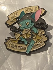 DnD Dice Goblin Funny Enamel Pins