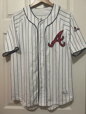 Dynasty Genuine MLB Merchandise  Unisex Size M Atlanta Braves Pinstripe Jersey