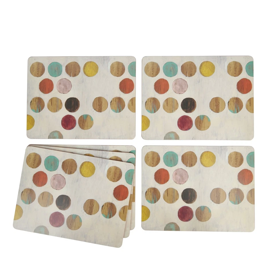 Creative Tops Retro Spot Pack Of 6 Premium Placemats - Image 3 of 4