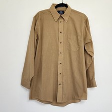 Stafford Mens Button Up Shirt Sz 16 32/33 Wrinkle Free Long Sleeve Business