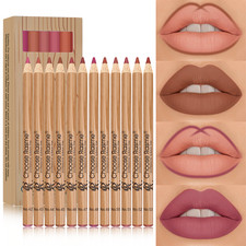 New 12 Color Matte Lip Liner Pencil Set Waterproof Long Lasting Lip Makeup Kit