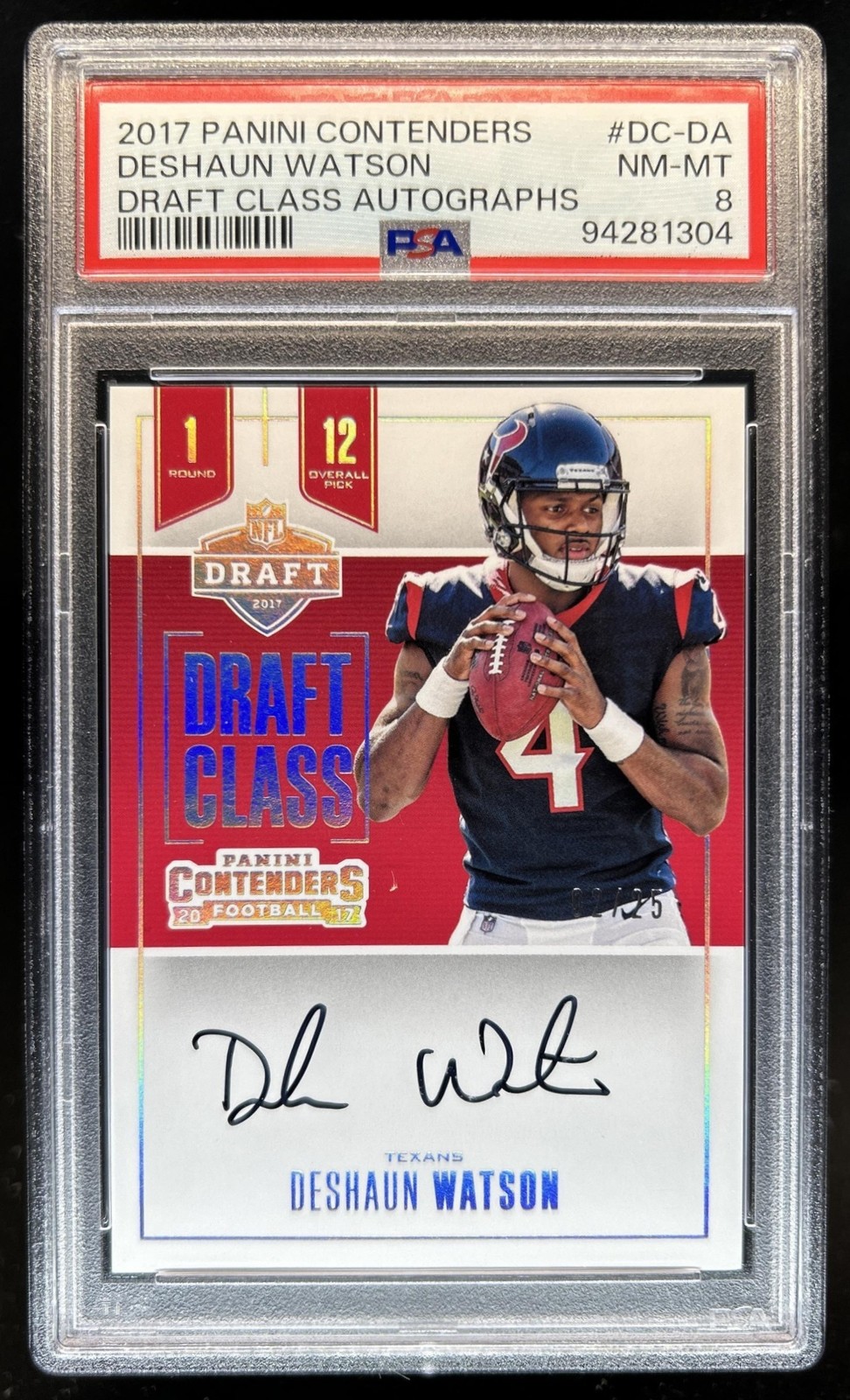 Deshaun Watson Panini Contenders Draft Class Autographs #DCDA Base