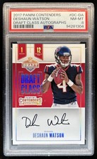 2017 Panini Contenders Deshaun Watson Draft Class Auto RPS RC #/25 Texans PSA 8