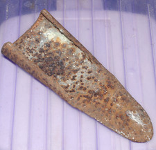 Antique Iron Ploughshare ~ 25cm. & 1.2 kg. very rusty ~ FREEPOST W'wide