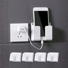 1/2x Wall Mounted Mobile Phone Holder Charging Organizer Storage Box Stand Rack