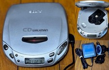Sony D-E404 Portable CD Walkman Compact Deck Player Recorder Silver 1999