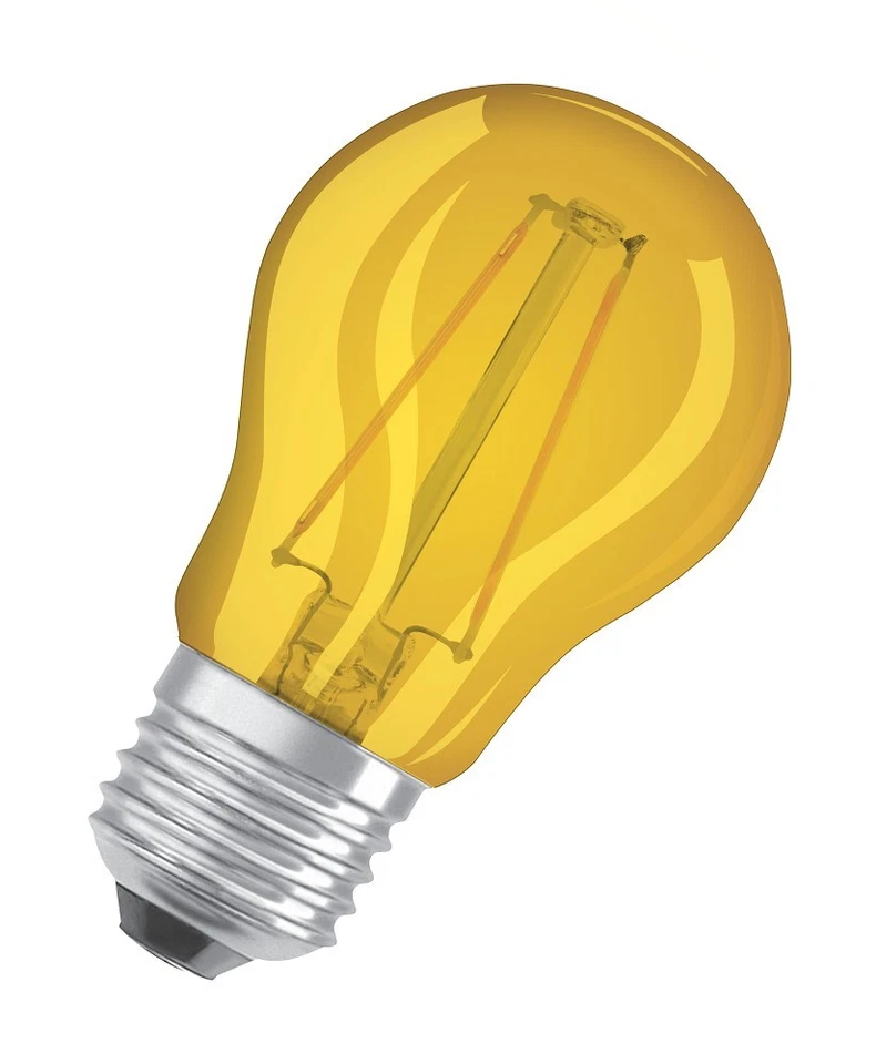 Osram LED Filament Leuchtmittel Tropfen bunt 1,6W = 15W E27 gelb P45 Kugel bunt - Bild 2 von 2