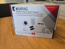 Alarm System komplet von König,  Wireless 433 MHz Neu und Orig. Verpackt