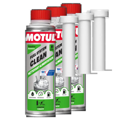 MOTUL 3x 300ml Reiniger, Benzineinspritzsystem 108122 FUEL SYSTEM CLEAN AUTO EFS