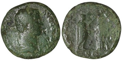 Roman Bronze Sestertius - Rome 117-138 AD  - Hadrian