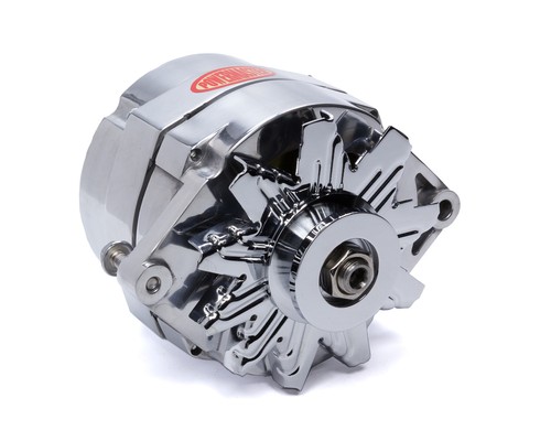 Powermaster 67127, One Fits Alternator GM 10SI 1V- Pulley 100 Amp Polished Perfo - Picture 2 of 9