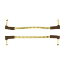 Fender Deluxe Series 6 Inch Patch Cable, Tweed, 2 Pack (NEW)