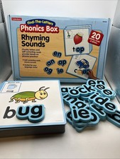Lakeshore Learning Find The Letter Phonics Box Rhyming Sounds Activity Cards 4+