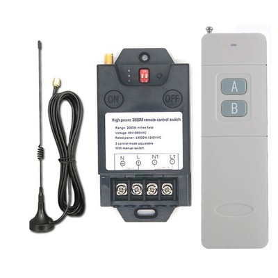 2000 Meters Long Distance Wireless Remote Control Switch high Power Water Pump M