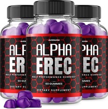 (3 Pack) Alpha Erec Gummies for Men – Alpha Erec Gummy Advanced Formula Energy