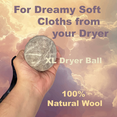 XL Wool Dryer Ball Reusable Natural Fabric Softener Laundry Washing Machine