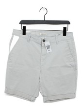 Jack Wills Men's Shorts W 34 in Grey Cotton with Elastane Chino
