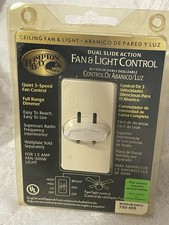 NEW White Hampton Bay Fan  Light Control Quiet 3 Speed Switch 750 454