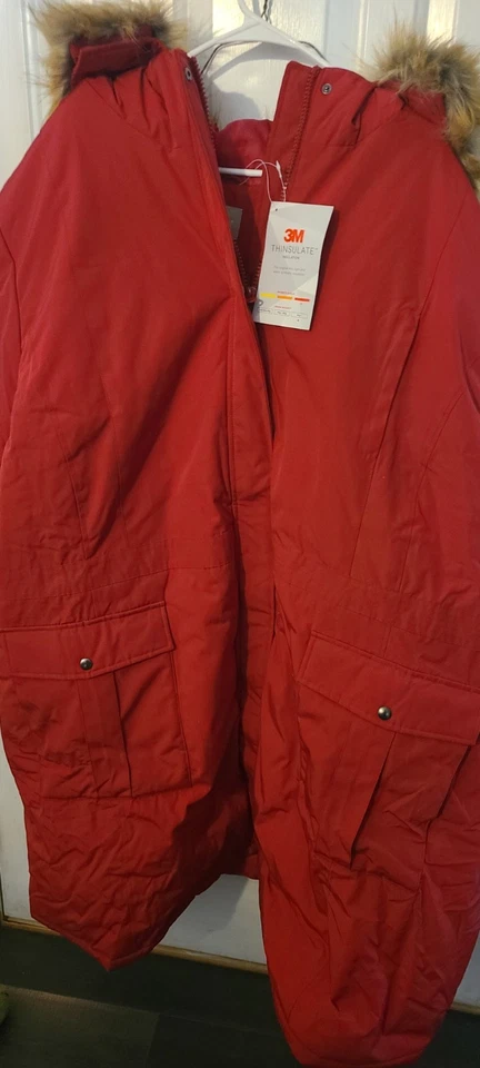 Abrigo aislante Woman Within The Arctic Parka hasta la rodilla plumón de pato 3M talla 5X Foto 2 de 4