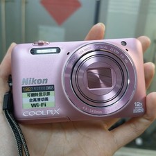 Nikon COOLPIX S6600 Pink 16.0MP 12x Zoom Wi-Fi Vari-Angle Compact Digital Camera