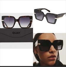 QUAY Sunglasses NOTORIOUS Neutral Tortoise/Smoke Women  s NEW IN BOX