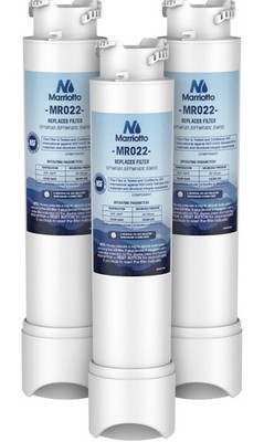 3-pack MARRIOTTO MR022 Water Filter for Frigidaire EPTWFU01 Pure Source Ultra 2