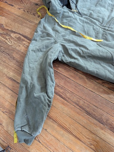 Giacca uomo vintage Y2k Carhartt J130 Active taglia 2XLT alta verde militare full zip - Foto 6 di 13