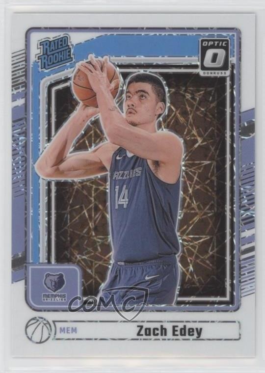 2024-25 Donruss Optic Rated Rookies Preview International Prizm Zach Edey RC z6j