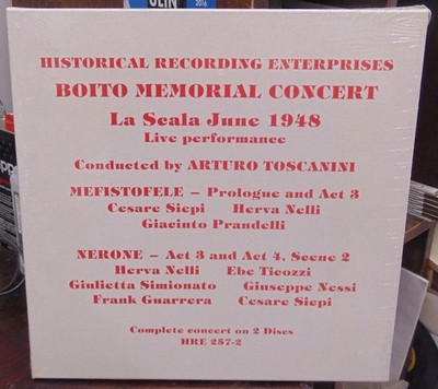 HRE 275-2 Toscanini La Scala Boito / Mefistofele & Nerone (partial) / SEALED LPs