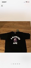 A Bathing Ape Men's Short Sleeve T-Shirt L Purple Camo