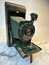 Kodak Green Rainbow Hawk Eye 2A Folding Special Vintage Camera