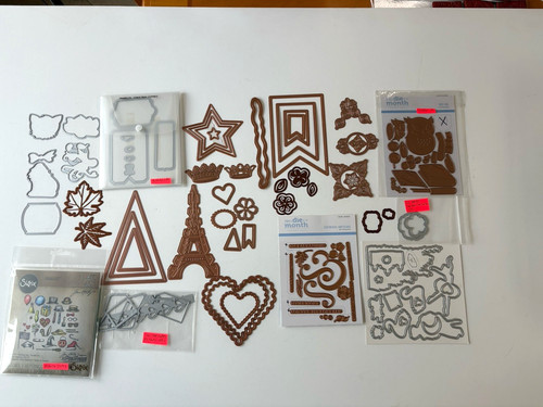 Huge LOT of Metal Cutting Die Sets With Missing Pieces