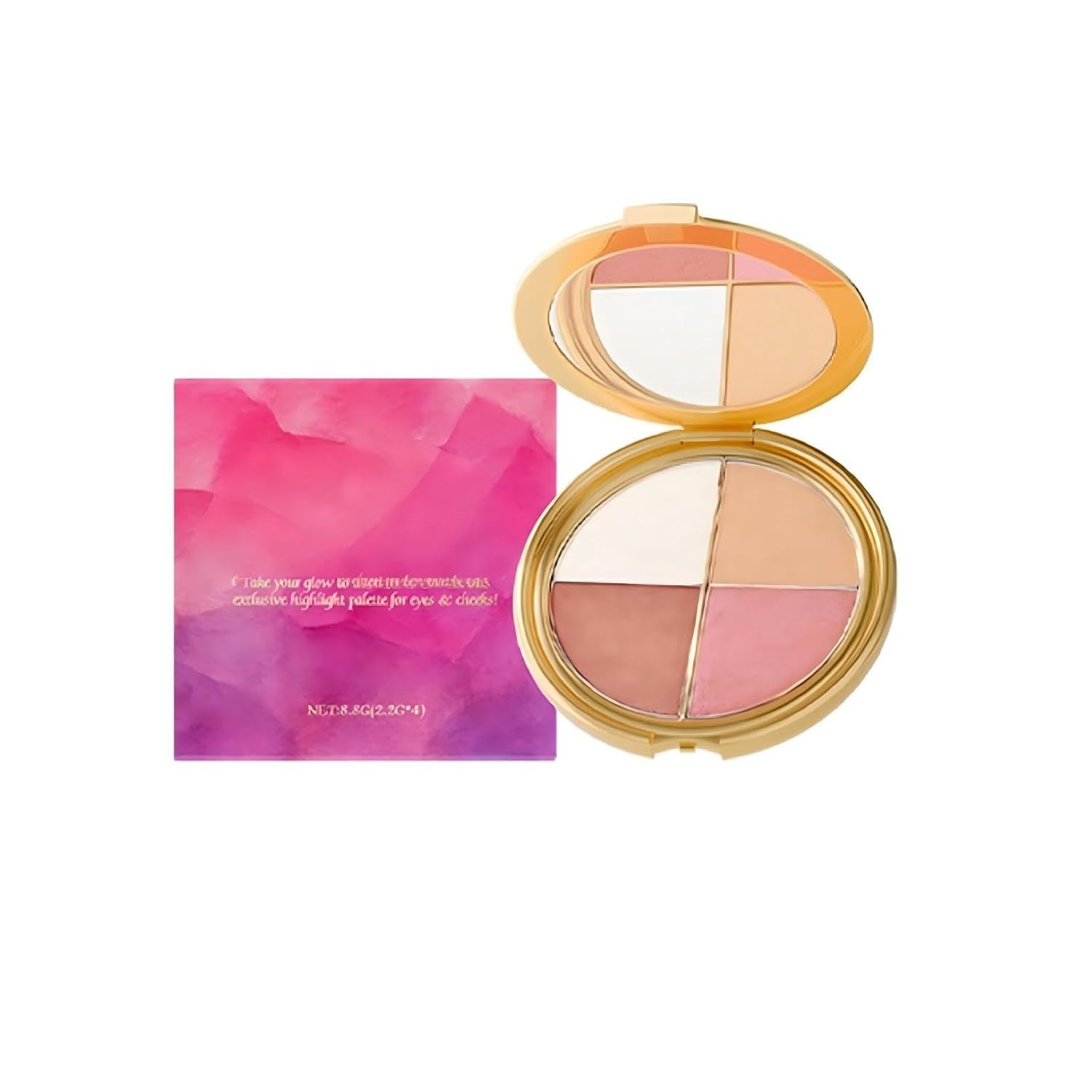 Glow Wardrobe Palette, Highlighting Eye & Cheek Palette - Ri