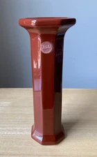 JARU ART PRODUCTS 9" Brown Column Style Candle Holder - California - With Tag