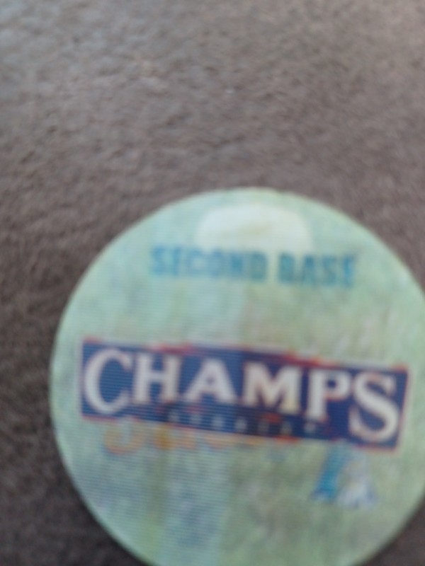 2001 Premium Cracker Jack Prize Baseball Champs Tilt Card Astros Pog Toy