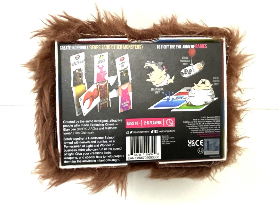 Exploding Kittens Bears vs Babies Deck Card Game for 2-5 players aged 10+ BNS - Image 2 of 4
