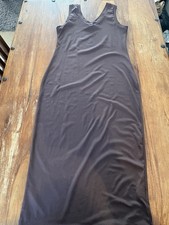 Shein Women's Brown Dress Size Large 12/14 Good Condition V Neck Design