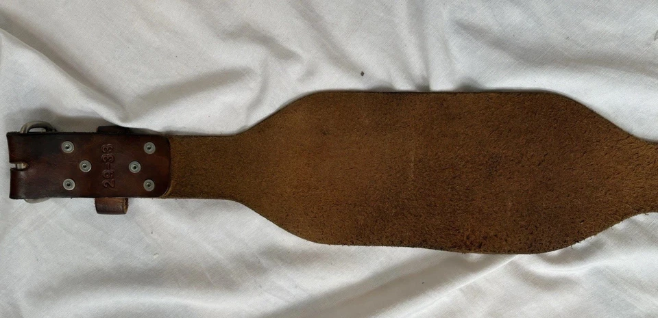 Cinturón Weider Vintage M 29-33 Cuero Marrón Ajustable Levantamiento de Pesas Levantamiento de Pesas Foto 4 de 4