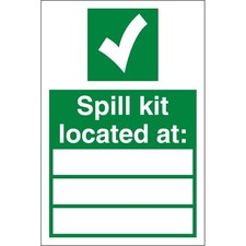 Spill Kit Located At Signs