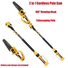 Brushless 8 inch Pole Saw & Mini Chainsaw Compatible with Dewalt 20V Battery