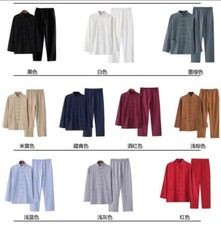 Casual Retro National Style Tang Clothes Tai Chi Uniform Wing Chun Kung fu Suit