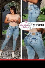 Jeans Colombianos Cintura Alta levanta cola butt lifter high waist faja 8003