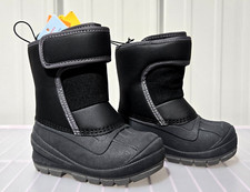 Cat  Jack Lenny 2 Tone Black Snow Boots w/ Fleece Lining -- Little Boys' Size 5