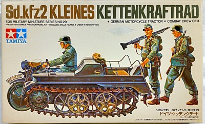 Tamiya 3529 Sd.Kfz.2 Kleines Kettenkraftrad 1:35 Neu Bauteile versiegelt in OVP