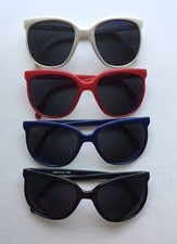 ONE SUNGLASSES Different Color Plastic FRAME W/Black Lens M12 Unisex