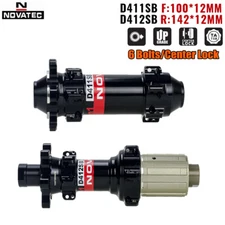Novatec D411/412SB Center Lock/6 Bolt Disc Brake Hubs Road Bike 24H Thru Alex