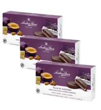 3x Anthon Berg Plum in Madeira 220g | Marzipan & Dark Chocolate  Madeira Wine