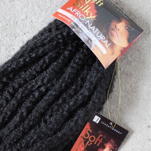 SENSATIONNEL SOFT N SILKY AFRO KINKY HAIR NATURAL TWIST BRAID MARLEY 24 INCH - Picture 4 of 32